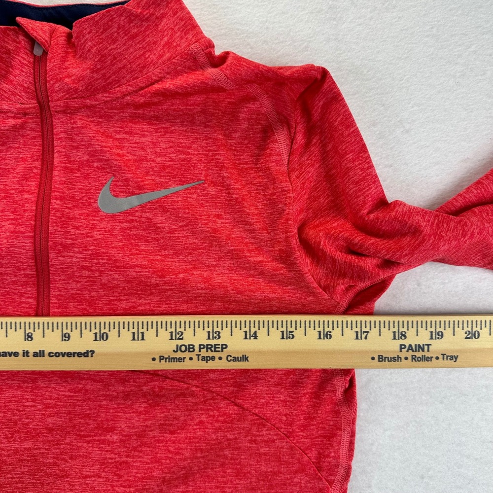 Nike Running Womens Dri-FIT Half Zip Pullover XL Red Navy 890206-823 - Picture 11 of 15